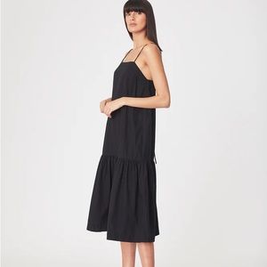 Rowie the Label Sunny Organic Midi Dress Noir xs